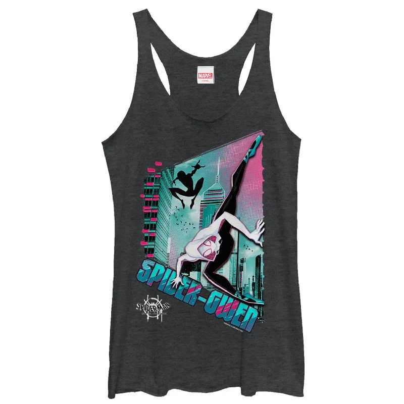 Women's Marvel Spider-Man: Into the Spider-Verse Modern Spider-Gwen Racerback Tank Top crossback tank top