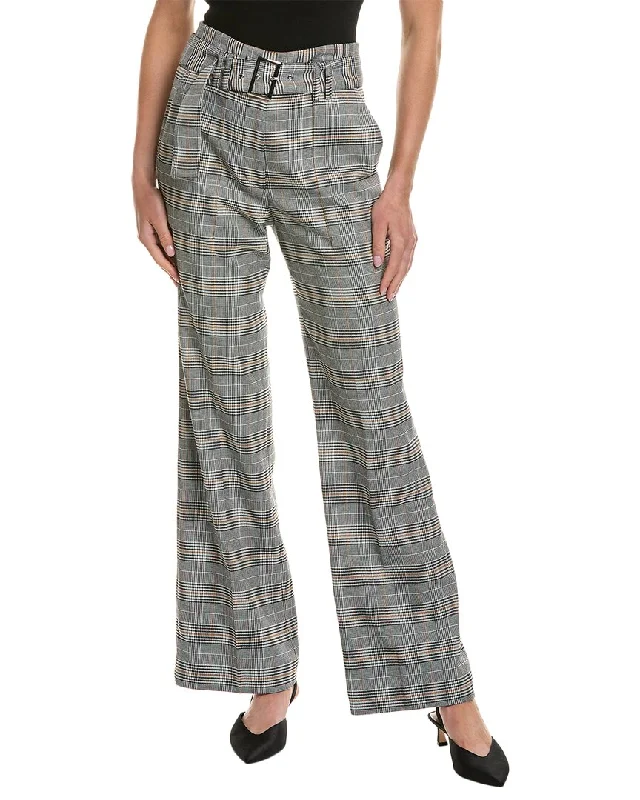 Elie Tahari Belted Wide Leg Pant Relaxed Lounge Trousers