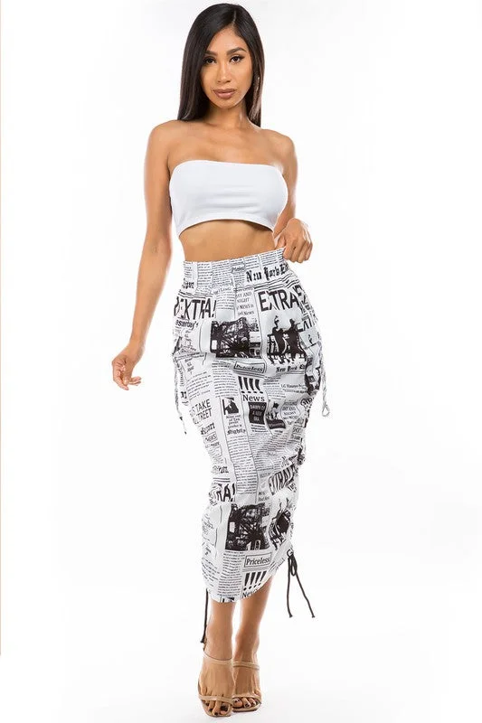 LONG MAXI SKIRTS leather skirt bold