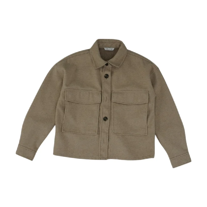 Beige Solid Lightweight Jacket Belted Jacket Elasticated Jacket Padded Jacket