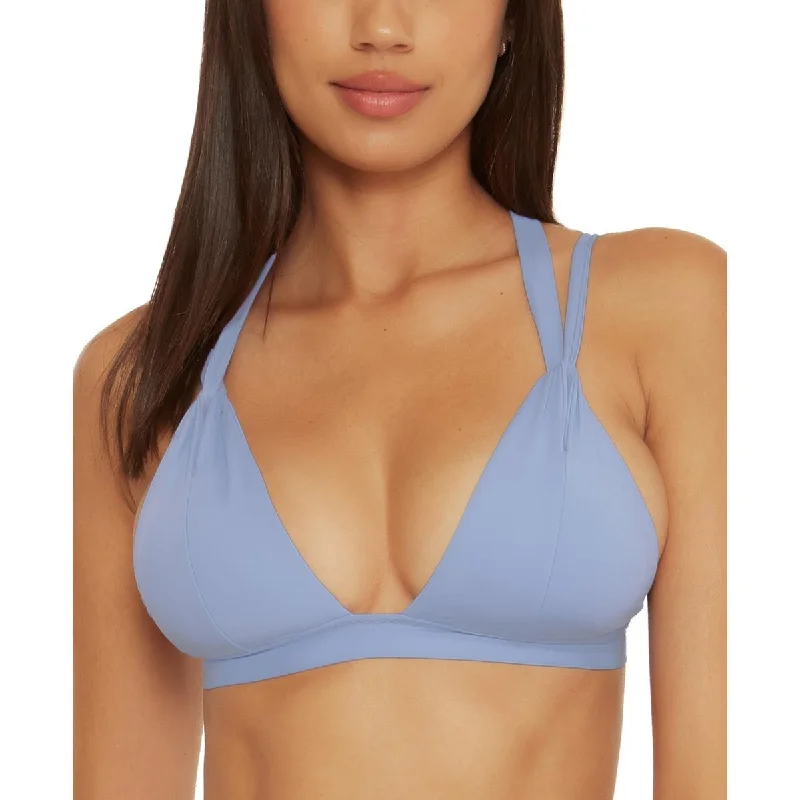 Becca by Rebecca Virtue Womens Strappy V-Neck Bikini Swim top Casual Swim Dress