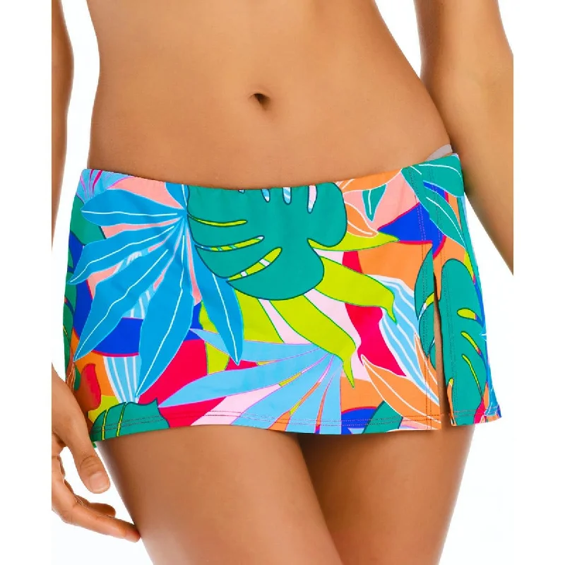 Bleu Rod Beattie Womens Printed Skirt Swim Bottom Separates Swimsuit with Skirt
