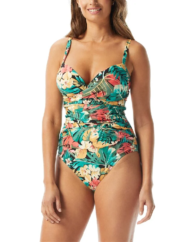 CoCo Reef Enrapture Underwire One Piece Swimsuit Color-Block Bikini
