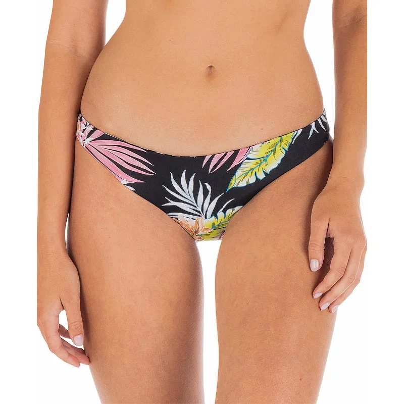 Hurley Womens Printed Bikini Swim Bottom Separates Push-Up Bikini Bottoms