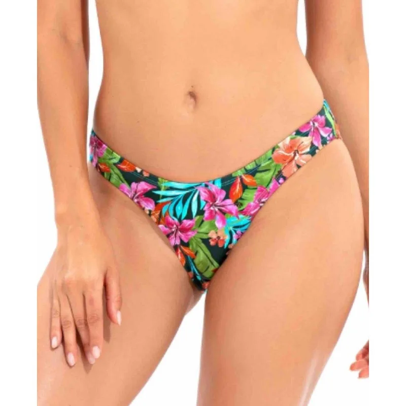 Lucky Brand Womens Floral Hipster Swim Bottom Separates Sleek Racerback Swimsuit