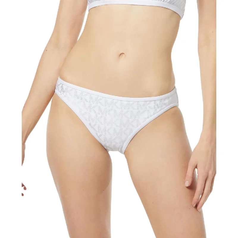 MICHAEL Michael Kors Womens Logo Bikini Swim Bottom Separates Stylish Cover-Up Set