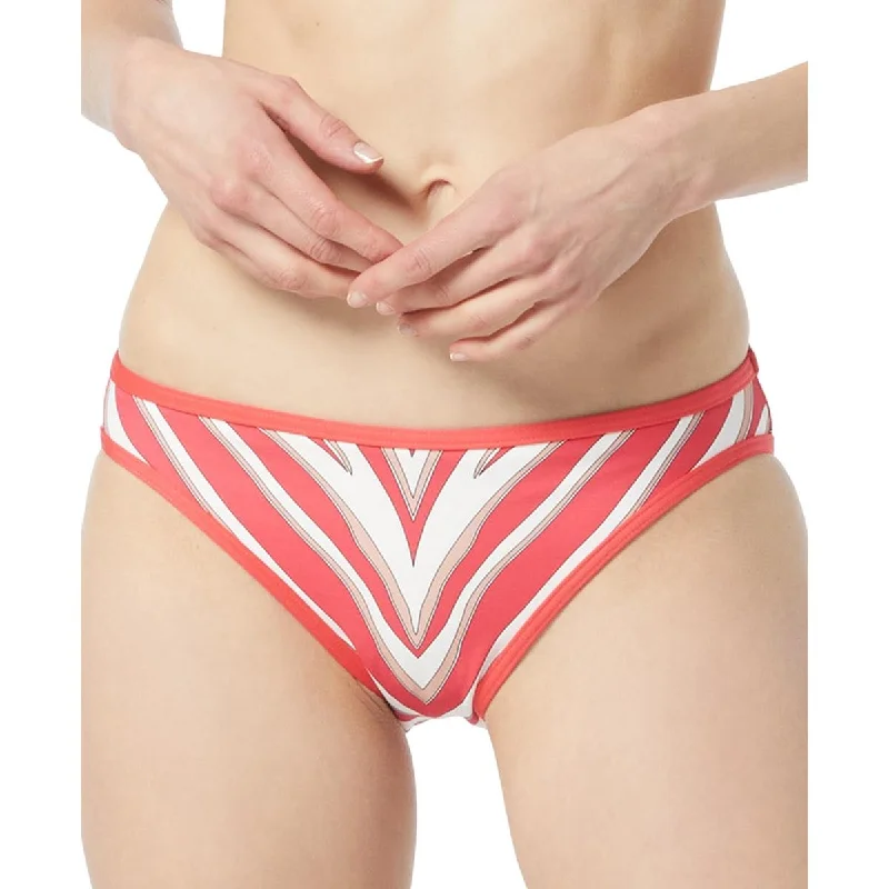 MICHAEL Michael Kors Womens Striped Bikini Swim Bottom Separates Full Coverage Swimsuit