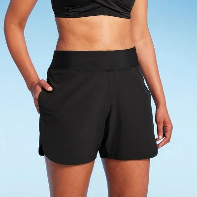 New - Lands' End Women's 5" UPF 50 Swim Shorts - Black XS Comfortable Tankini Set