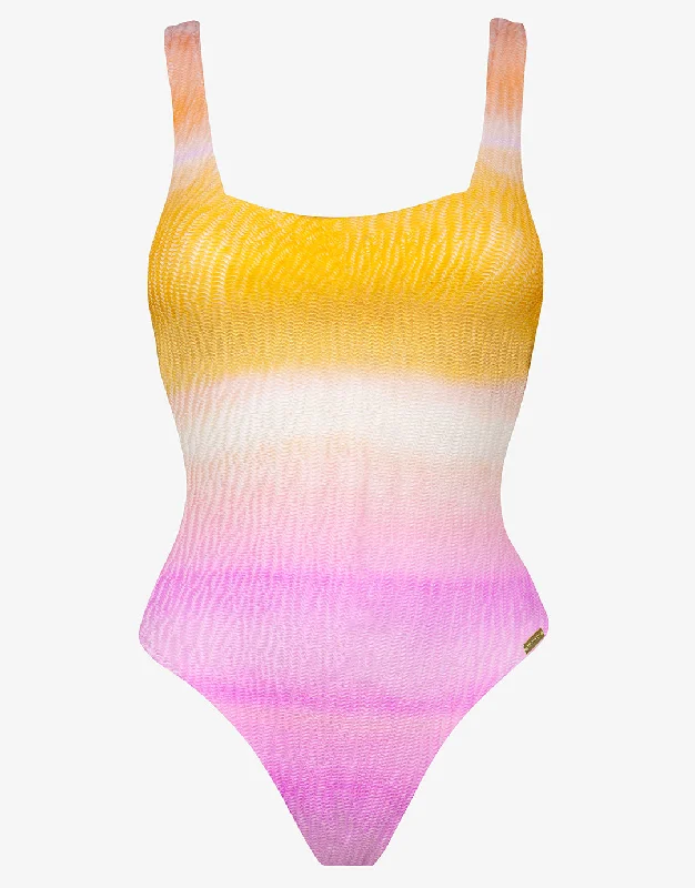 Ombre Flow Swimsuit - Gelato Hues Tropical Print Bikini