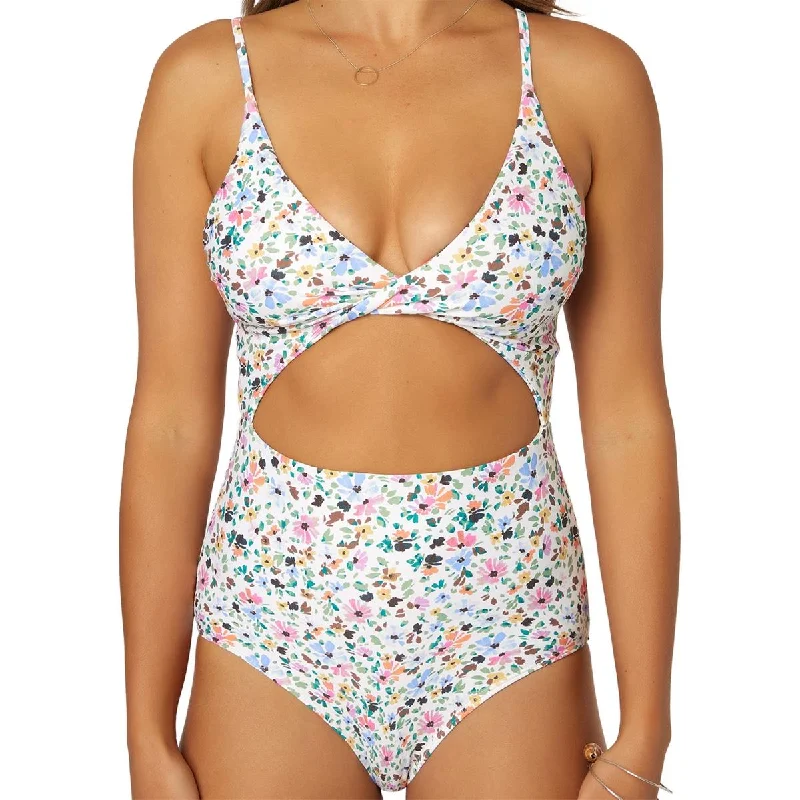 O'Neill Womens Maggie Metallic Cut-Out One-Piece Swimsuit Bold Swimsuit Design