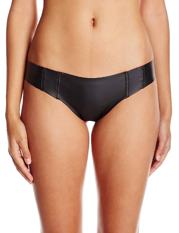 Pilyq Women Neo Full Cut Hipster Bikini Bottom Swimsuit In Red/black Vibrant Bikini Design