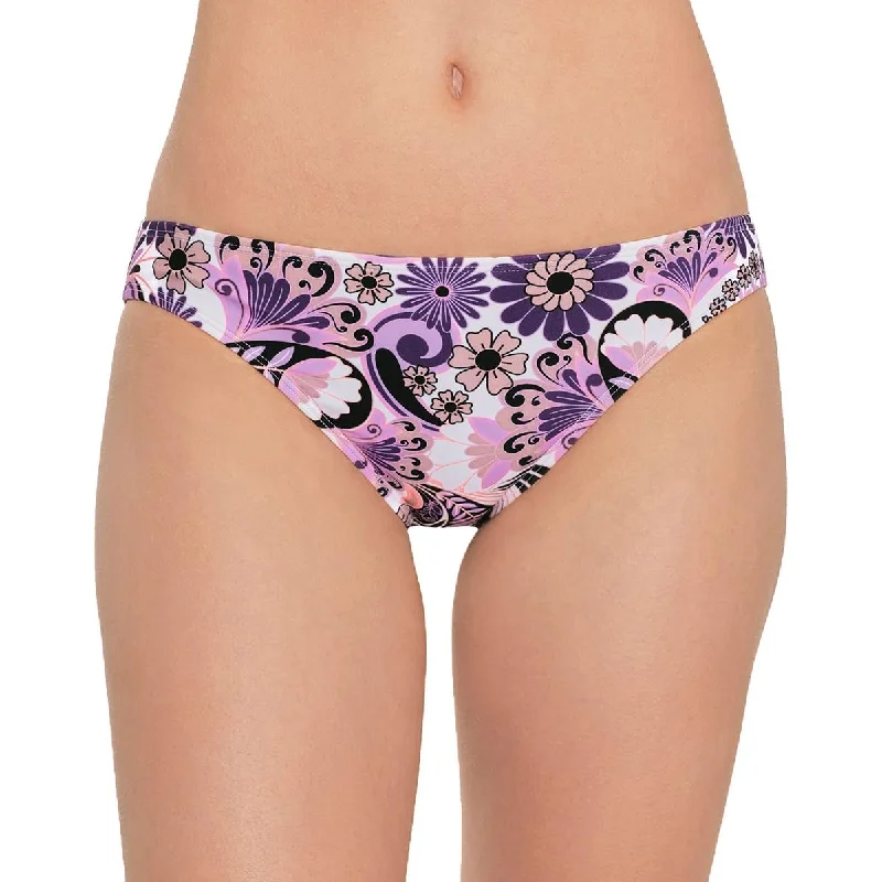 Salt + Cove Womens Juniors Floral Print Hipster Swim Bottom Separates Casual Swim Dress