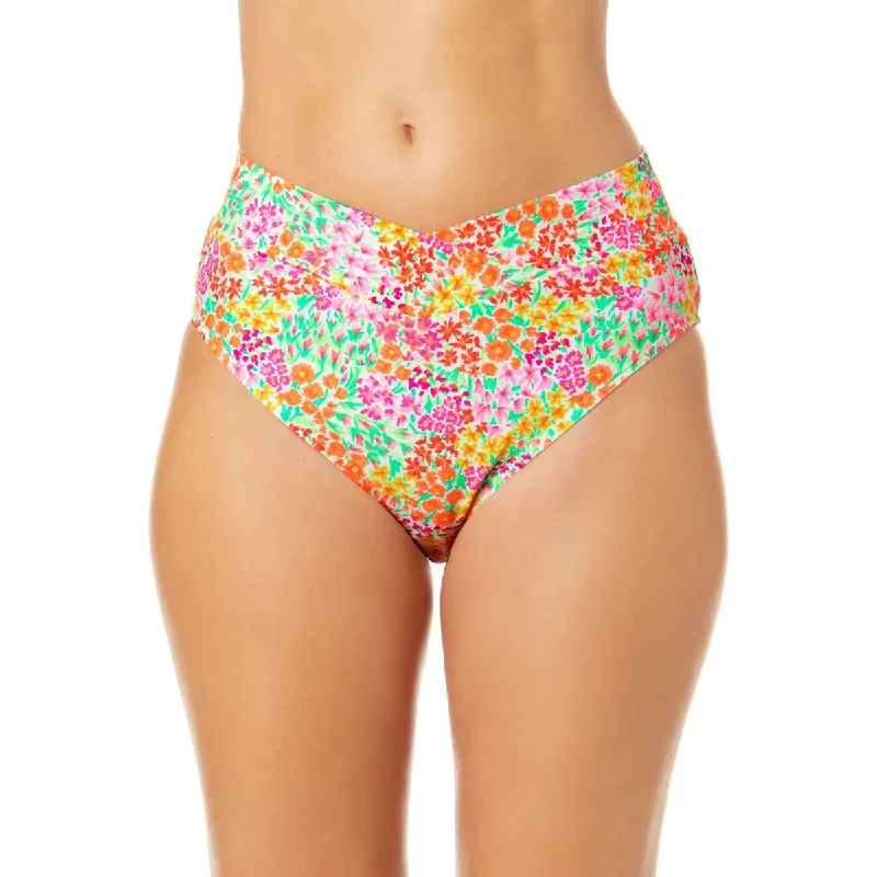 Salt + Cove Womens Juniors High Waist Bikini Swim Bottom Separates Strappy Back Bikini