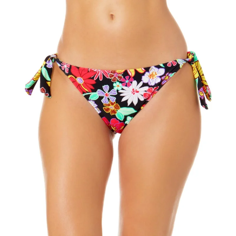 Salt + Cove Womens Juniors Side Tie Floral Print Swim Bottom Separates Sexy Two-Piece Set
