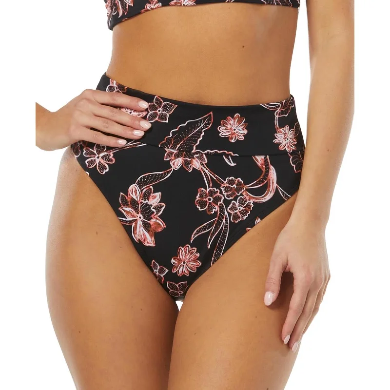 Sundazed Womens Printed High-Waist Swim Bottom Separates High-Waist Bikini Set