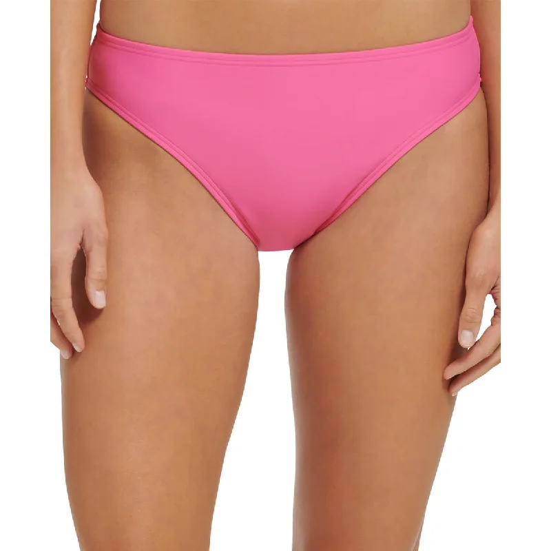 Tommy Hilfiger Womens Solid Hipster Swim Bottom Separates Sporty Swimsuit Style