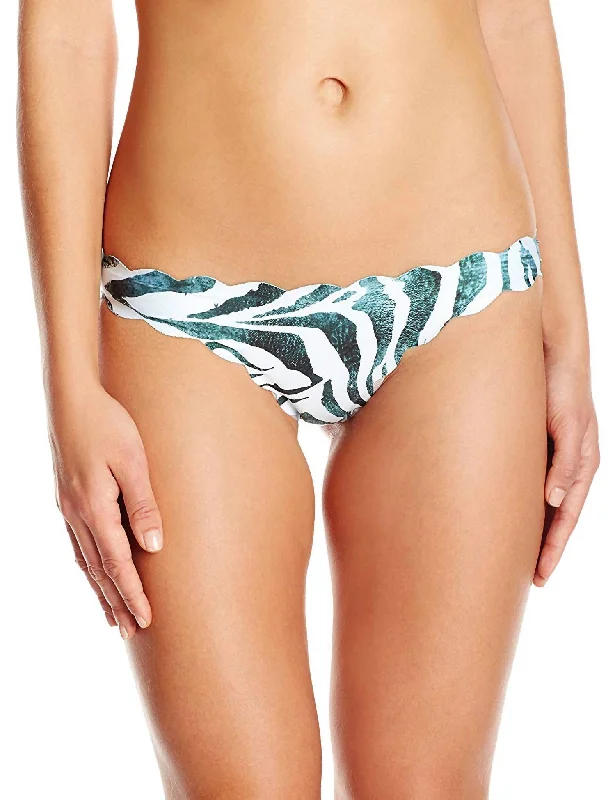 Women's Dreamy Reversible Seamless Full Bikini Bottom Swimsuit In Blue Adjustable Strap Swimsuit