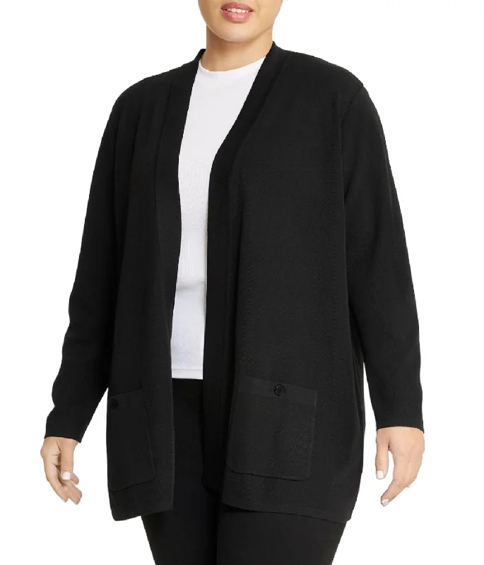 Malibu 2 Pocket Cardigan Plus Size Spandex Rayon Corduroy